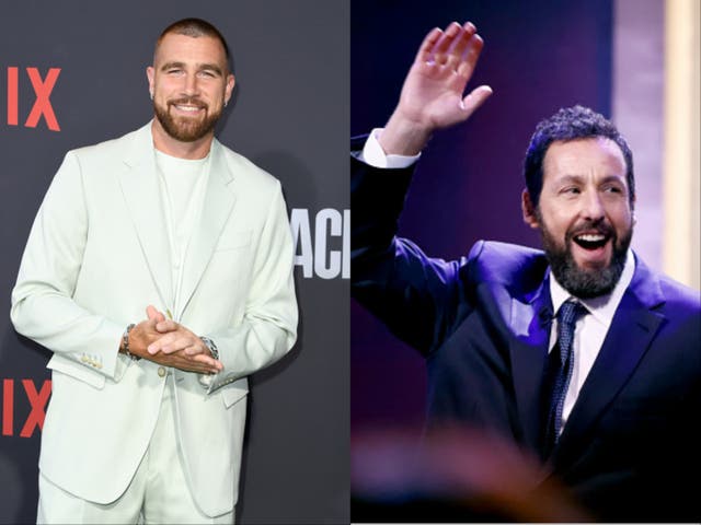 <p>Travis Kelce and Adam Sandler gush over Taylor Swift</p>