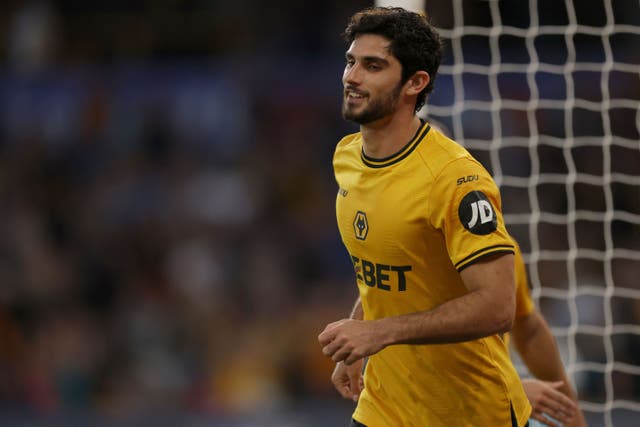 Goncalo Guedes struck twice in Wolves’ 2-0 win over Burnley (Garry Oakley/PA)