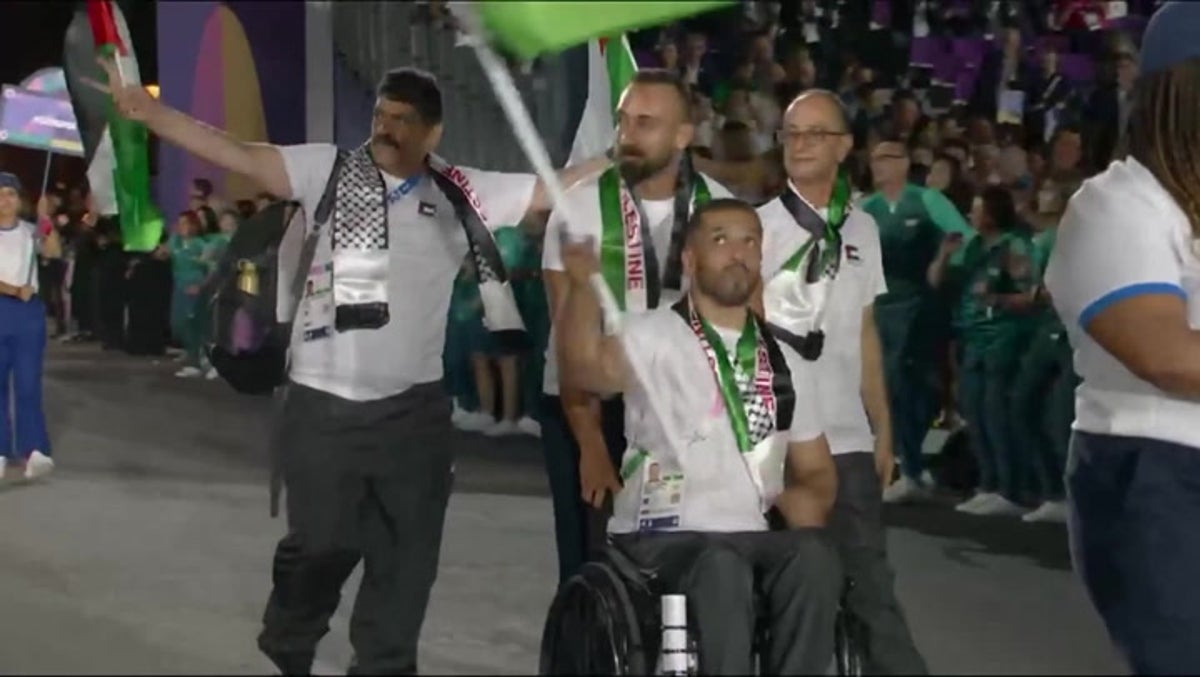 Palestine gets ‘biggest cheer of night’ at Paralympics opening ceremony, says TV presenter