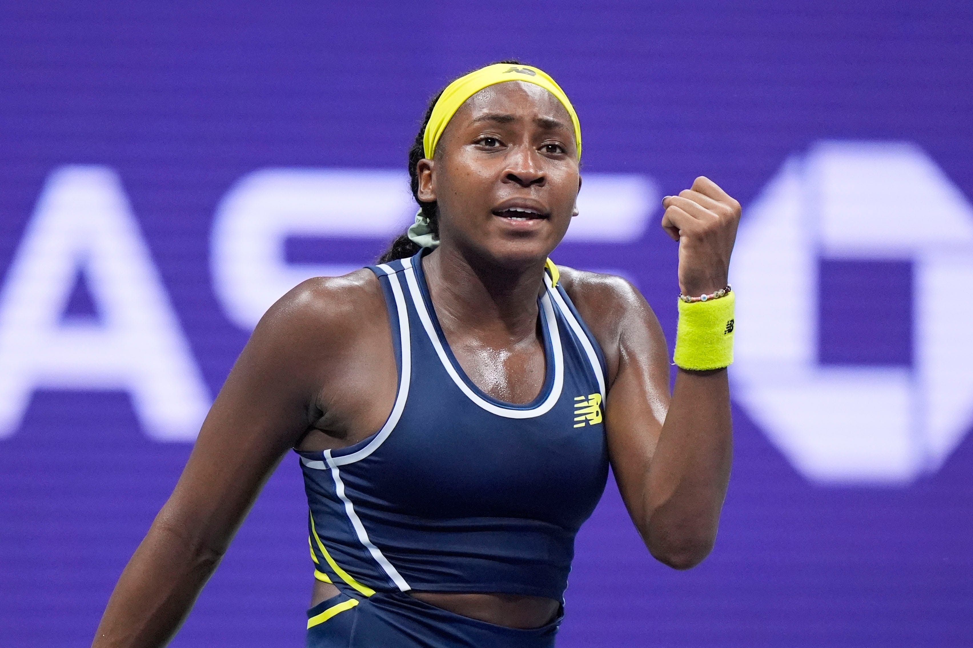 Coco Gauff continued her pursuit of a second succesive US Open (Frank Franklin II/AP)