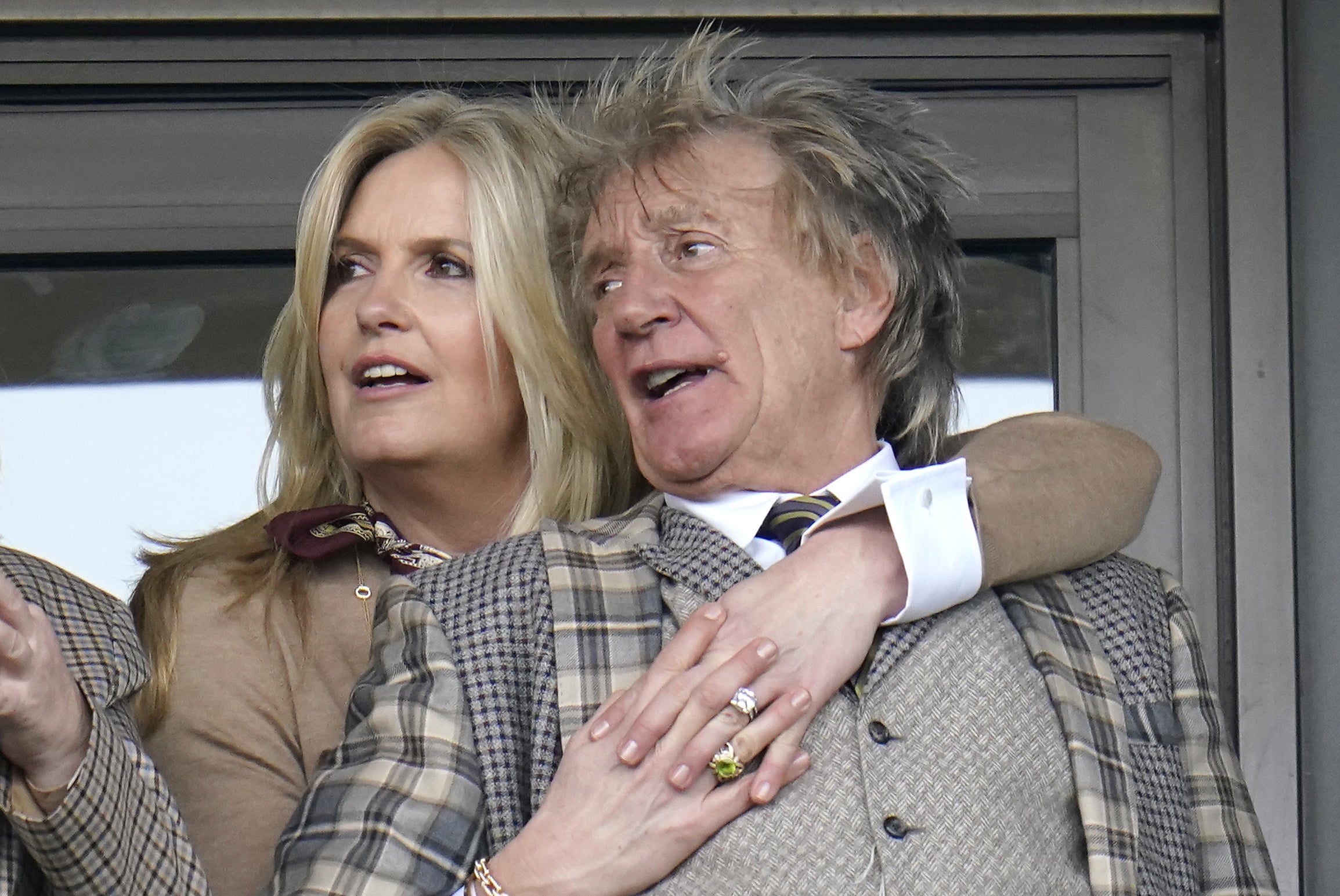 The pair pictured together at Cheltenham Racecourse in 2022