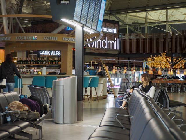 <p>Wetherspoons operate The Windmill at Stansted Airport – Ryanair’s biggest UK base</p>