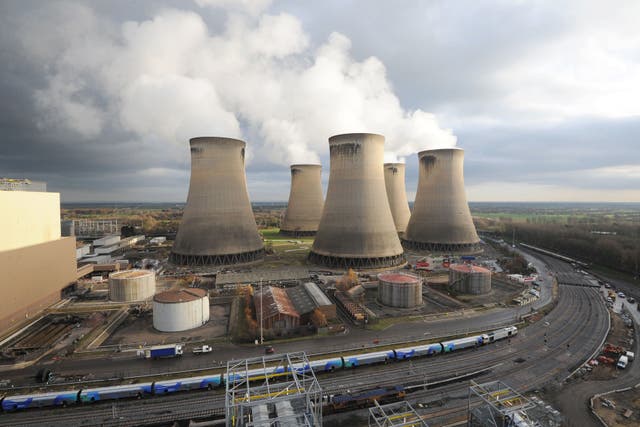 The power station operator receives hefty government subsidies for burning biomass wood chips (Anna Gowthorpe/PA)