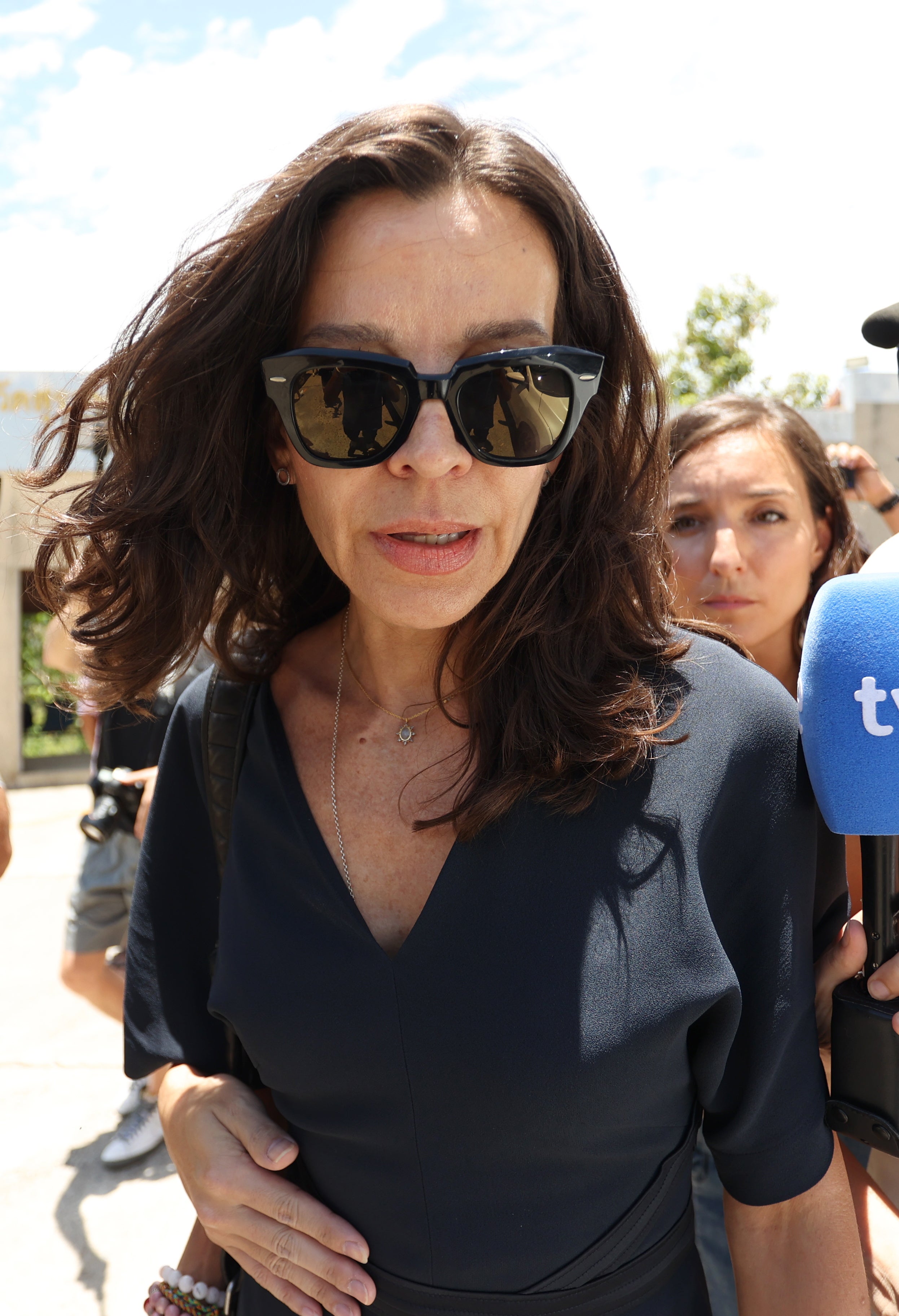 Silvia Bronchalo leaves after her son Daniel Sancho Bronchalo was found guilty of premeditated murder and sentenced to life in prison, at Koh Samui Provincial Court in Koh Samui island, Thailand, 29 August 2024