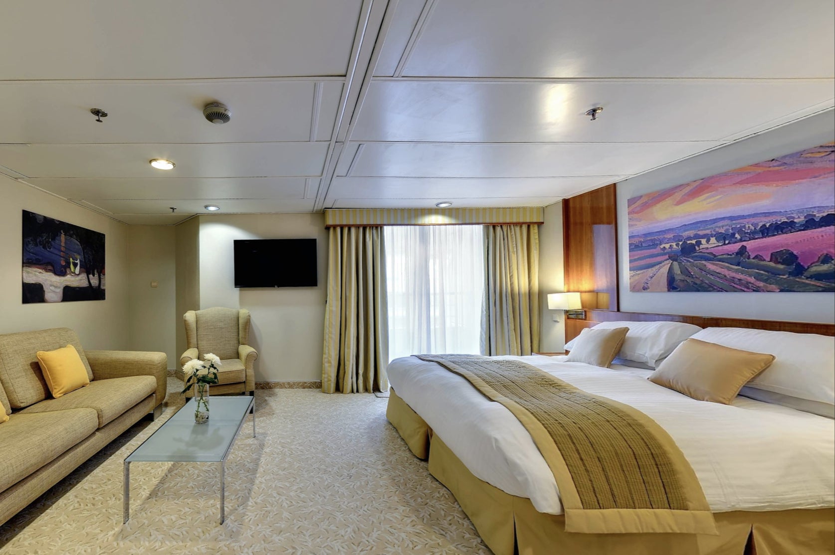 Cabins on the round-the-world cruise sold from $99,999 (£75,600)