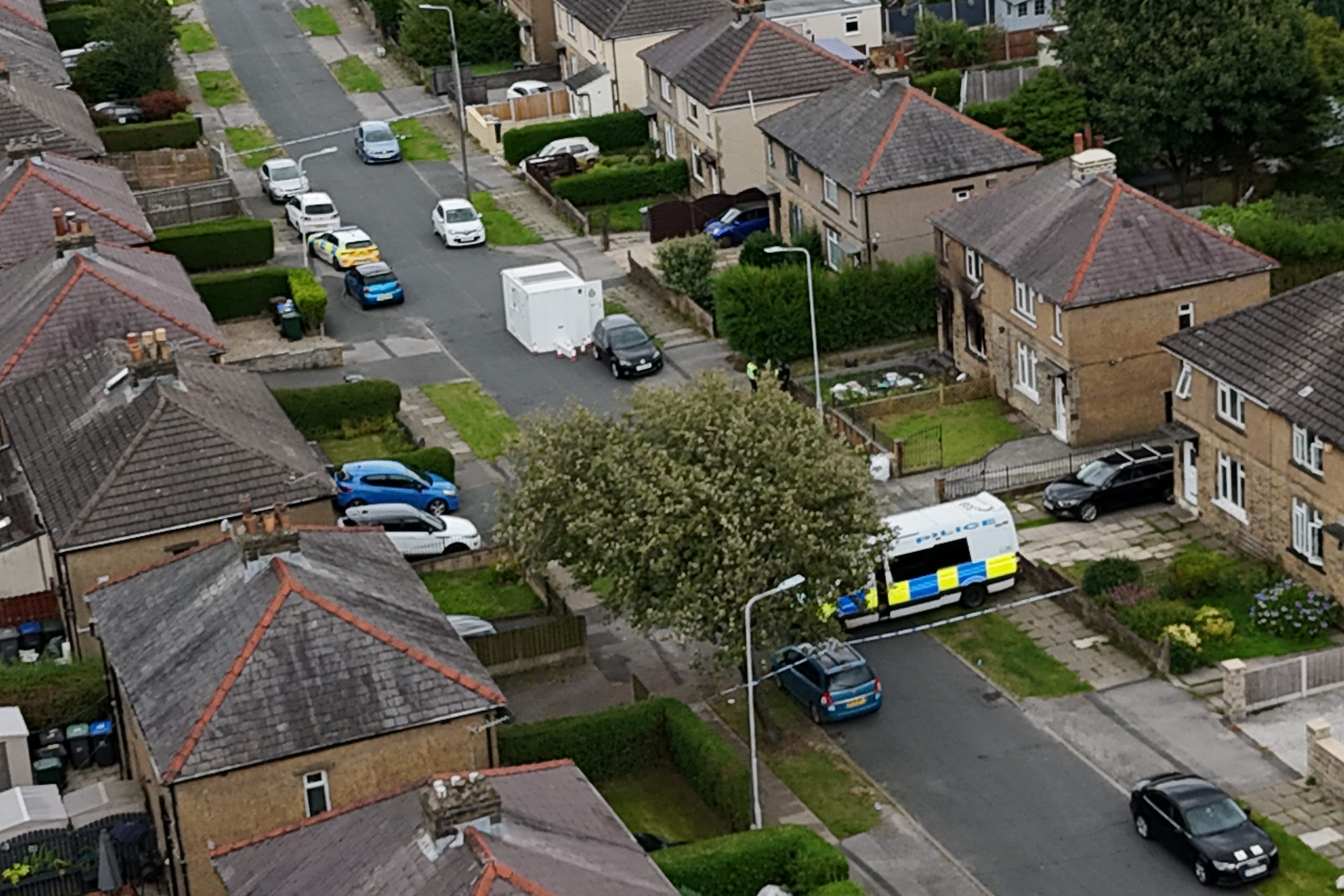 The house fire occurred in Westbury Road, Bradford (Peter Byrne/PA)