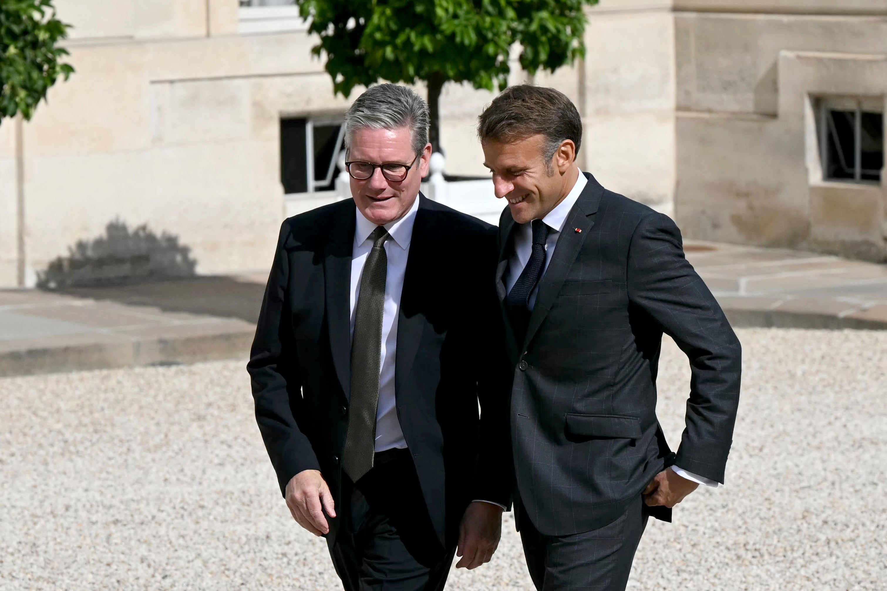 Keir Starmer met French President Emmanuel Macron last week