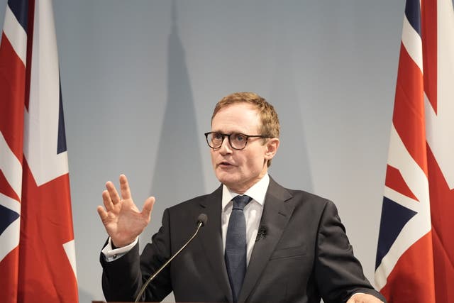 <p>Tugendhat made a keynote policy speech </p>