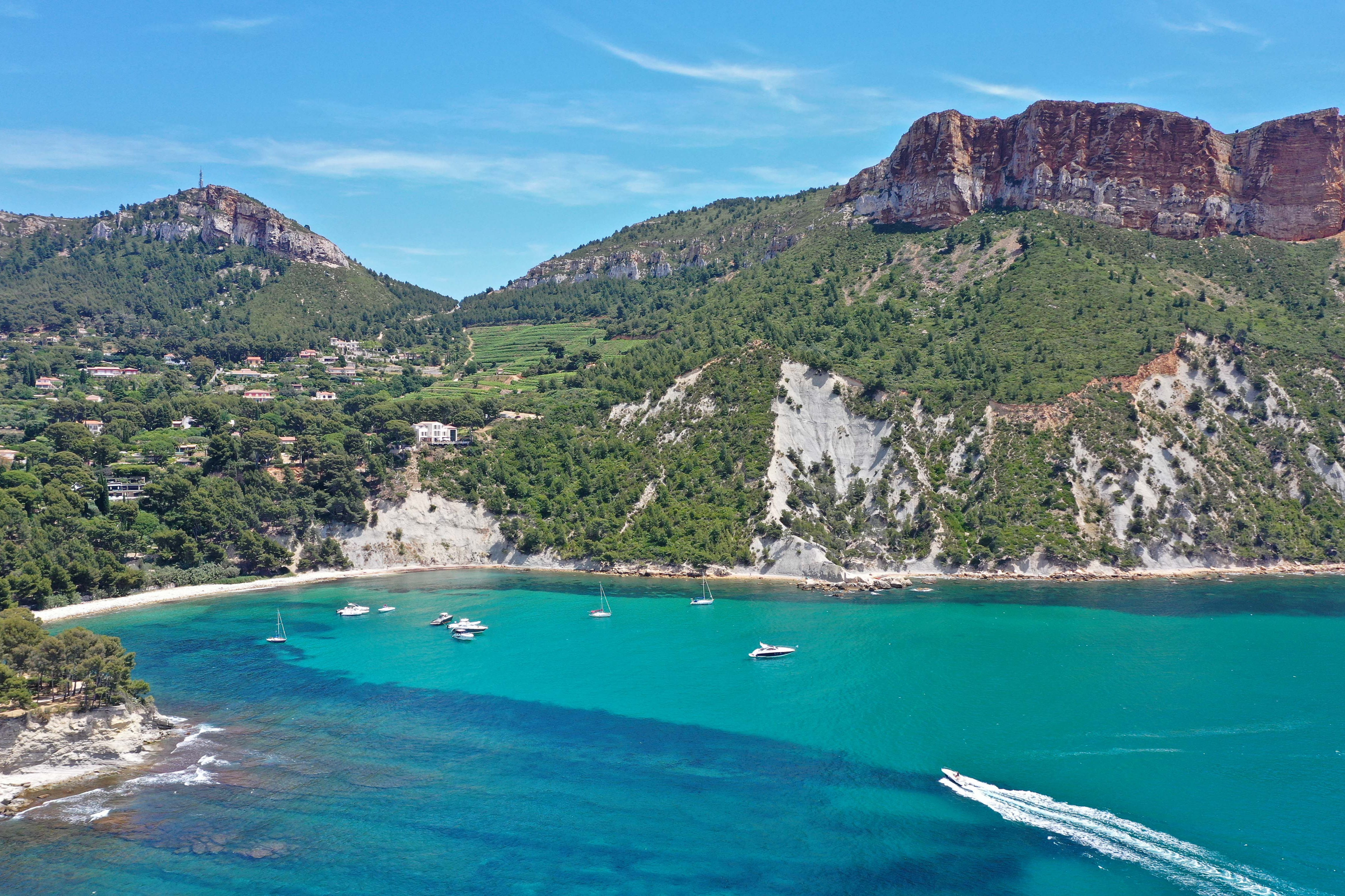 With turquoise waters and rugged cliffs, this is a striking region of France