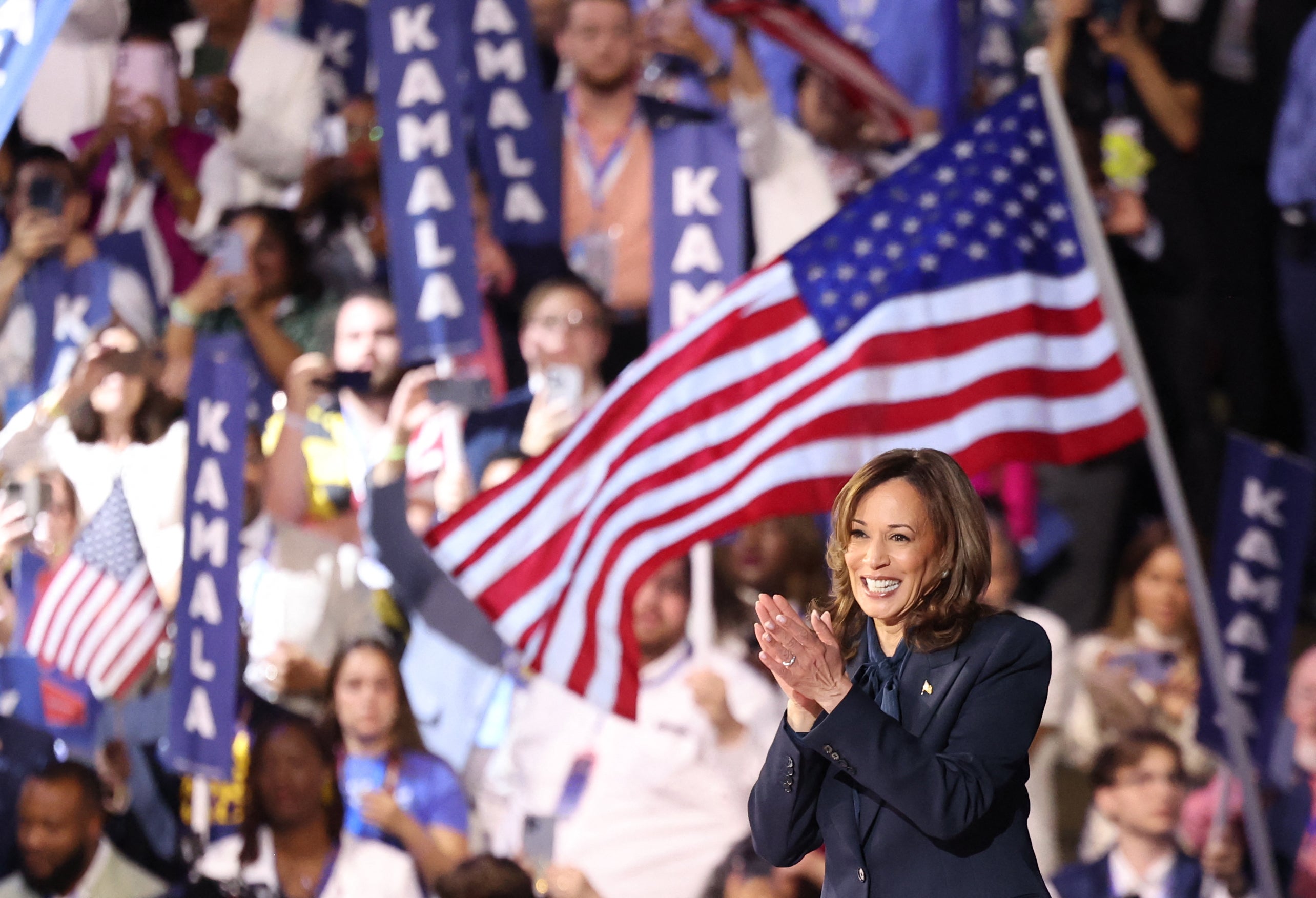 US Vice President and 2024 Democratic presidential candidate Kamala Harris is now competitive or beating former president Donald Trump in numerous polls