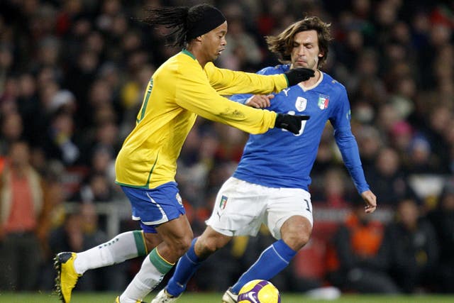 Former Brazil star Ronaldinho (left) has seen his son link up with Burnley (Sean Dempsey/PA)