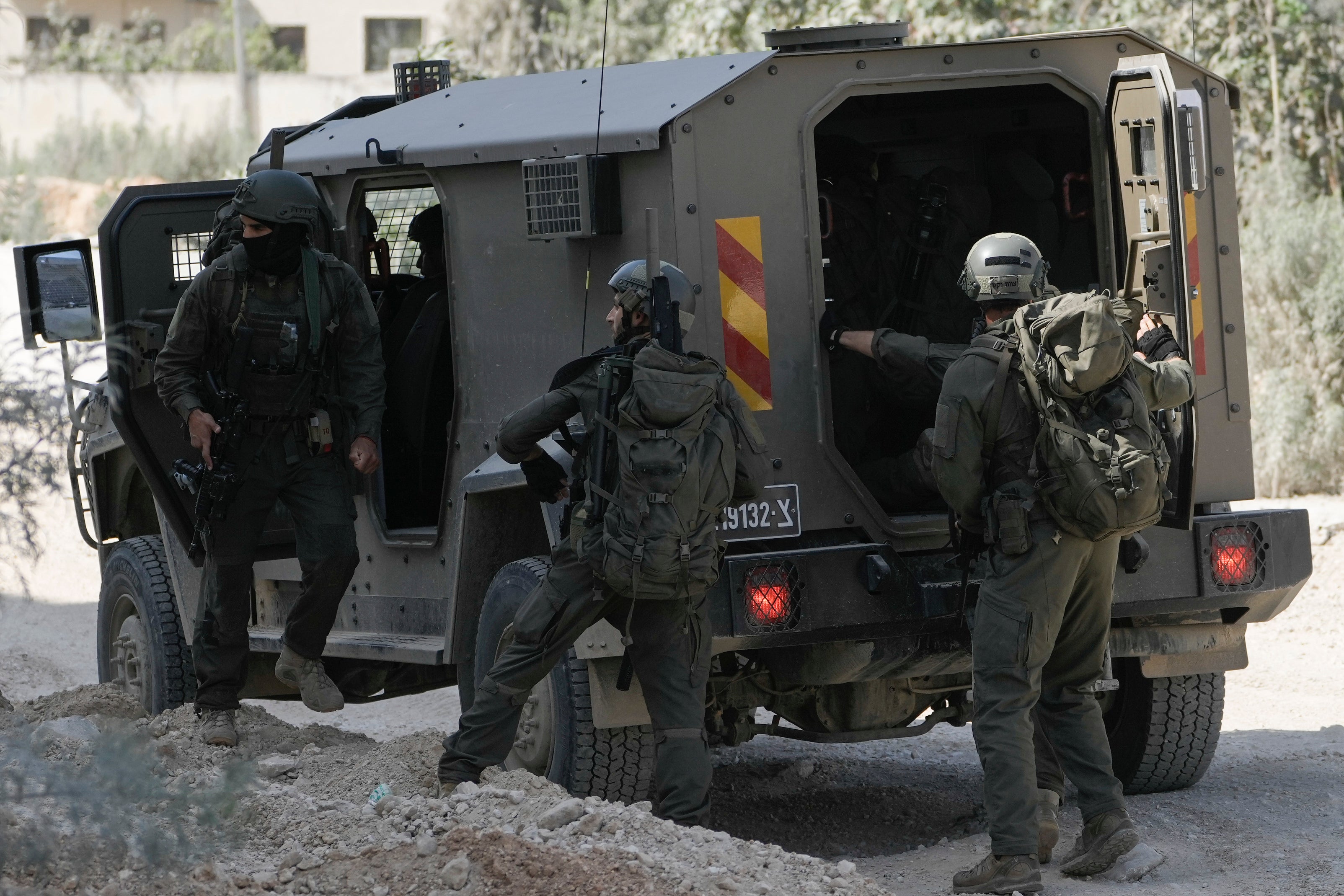 Israeli forces during an operation in the West Bank