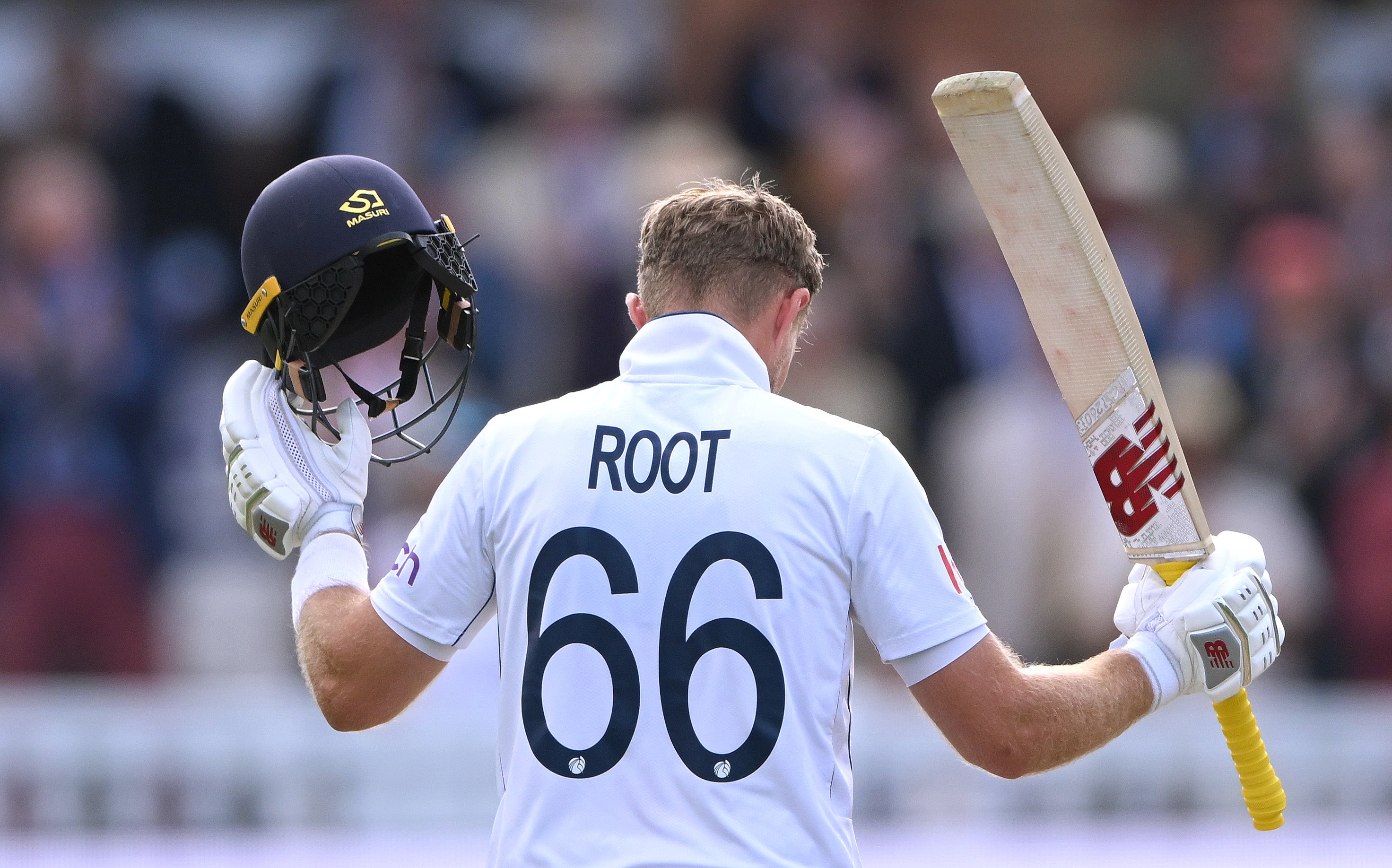 Joe Root scored an impressive 143 before he was out playing the ramp