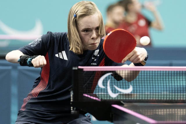 Bly Twomey, pictured, won doubles bronze alongside Fliss Pickard (ParalympicsGB/PA)