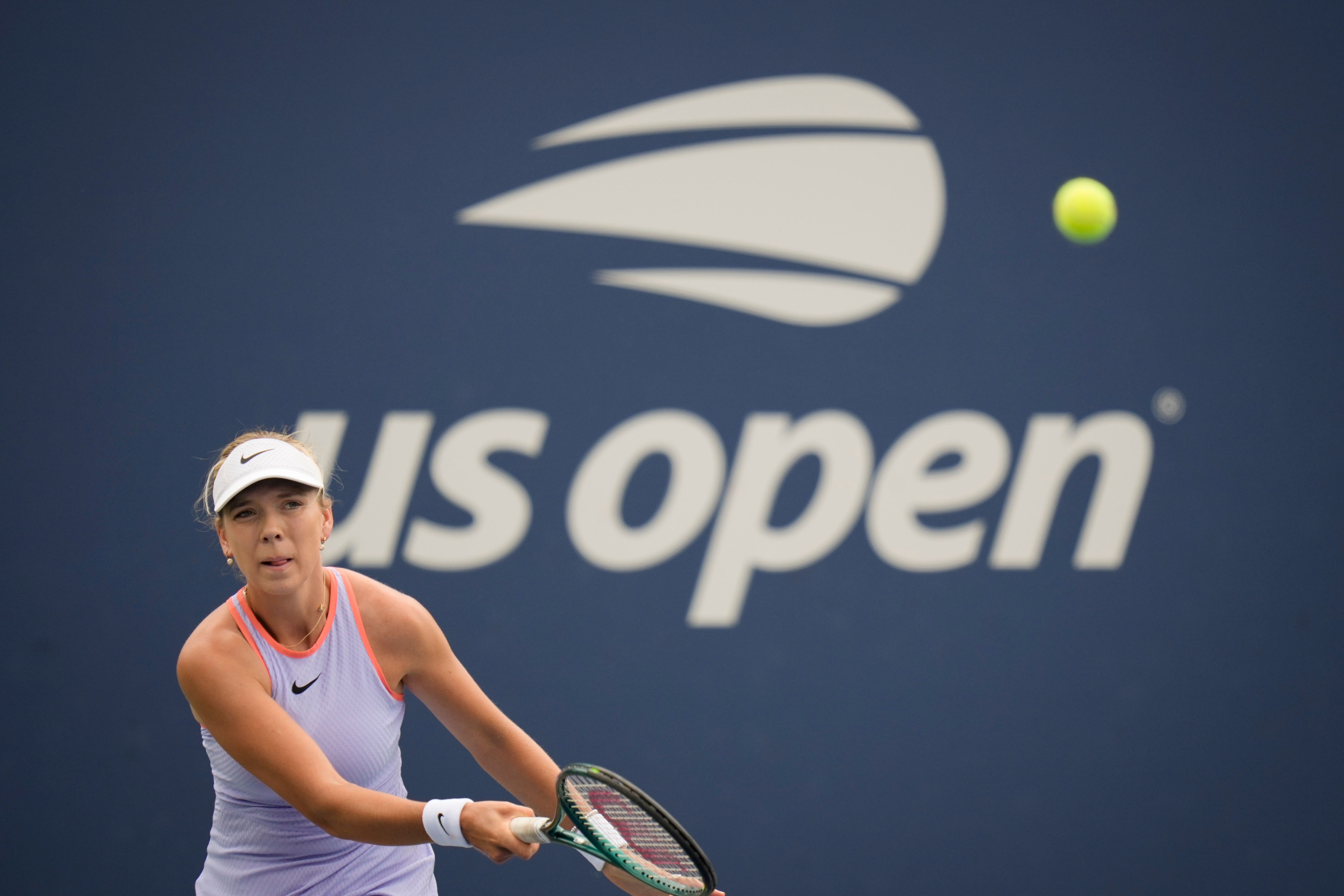 Katie Boulter is out of the US Open after a straight-sets defeat to Jessica Bouzas Maneiro (AP)