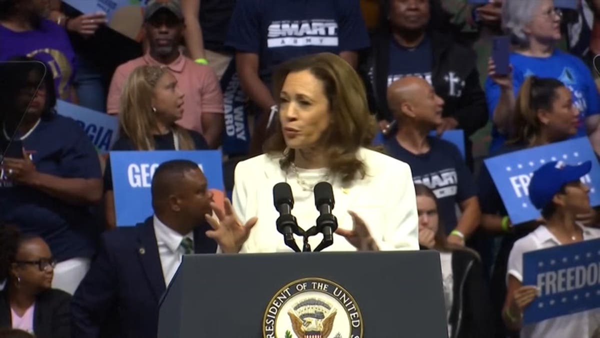 Harris Rallies Voters in Georgia and Maine