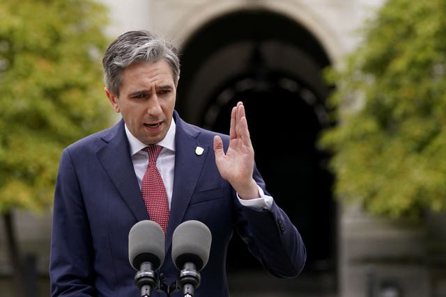 Simon Harris said ‘every lever’ must be pulled to maximise pressure on the Israeli government to bring forward a cessation of violence in Gaza (Brian Lawless/PA)