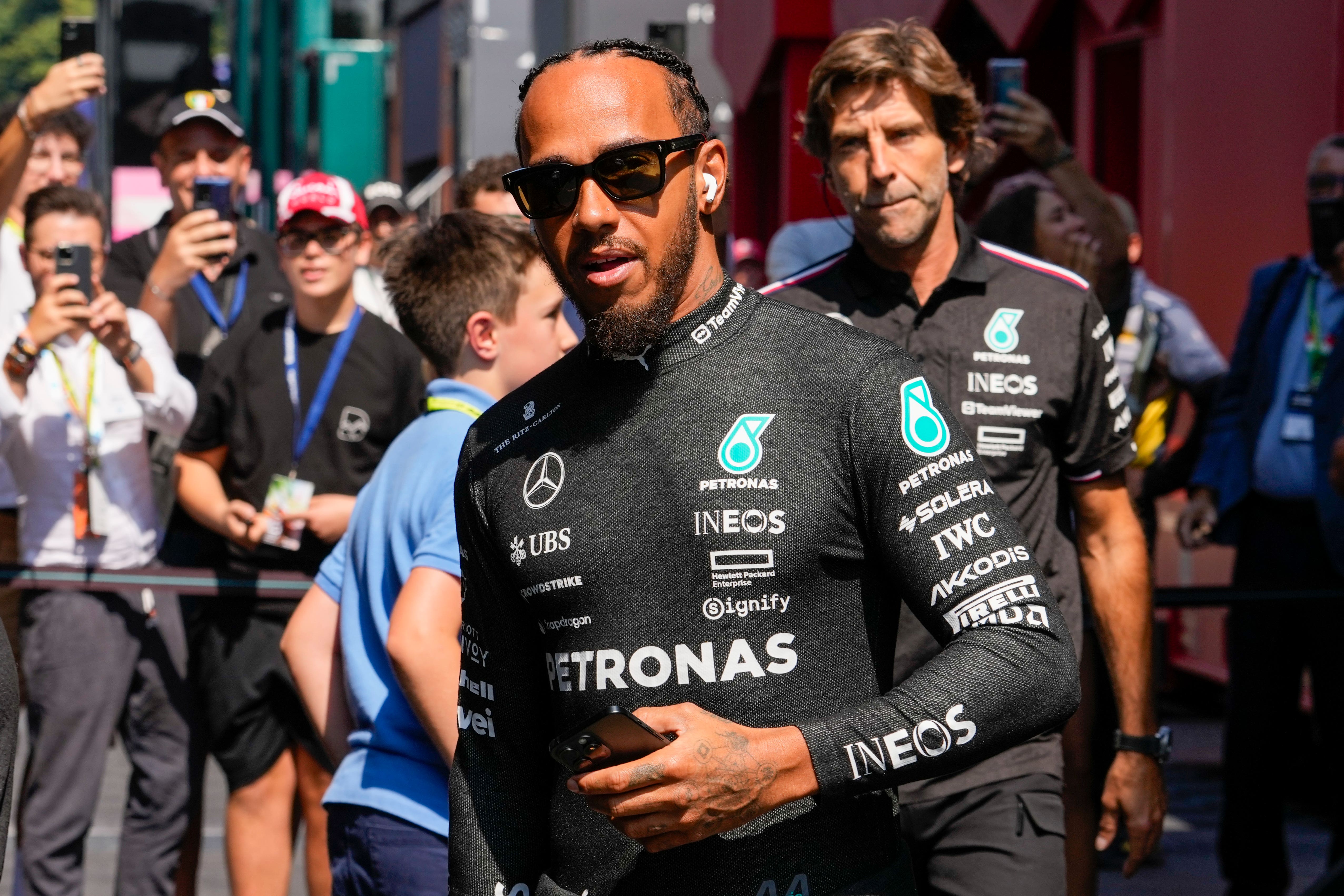 Lewis Hamilton finished fastest in second practice (Luca Bruno/AP)