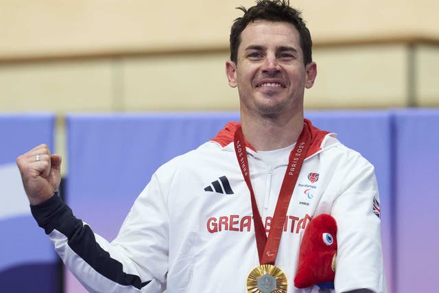 Jaco van Gass retained his Paralympic title despite a car crash in the build-up to the Games (ParalympicsGB handout/PA)