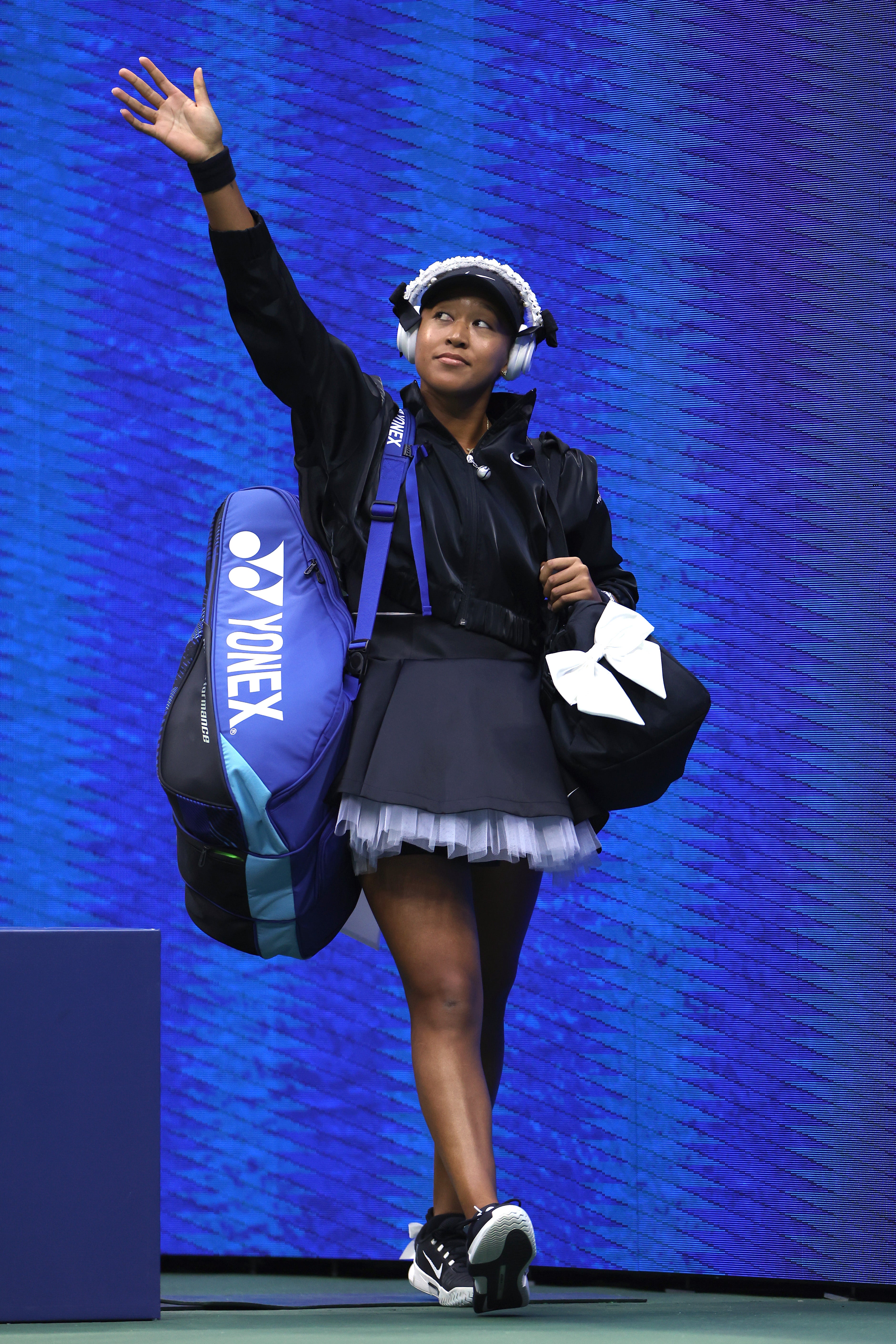 Naomi Osaka at the Women’s Singles second round match of the 2025 US Open