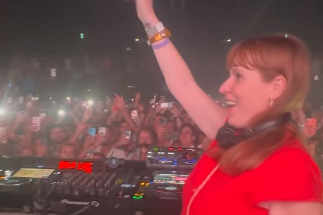 <p>Angela Rayner is filmed dancing in Ibiza during parliament’s summer recess</p>