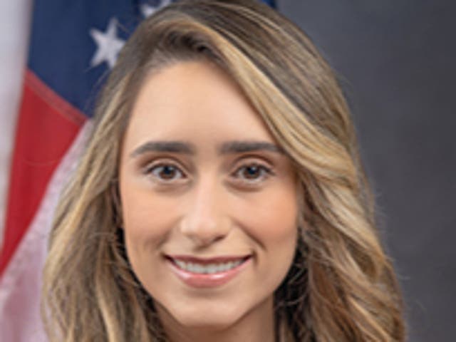 <p>Florida state lawmaker Carolina Amesty turned herself in to the Orange County jail on Thursday after she was indicted on forgery charges </p>