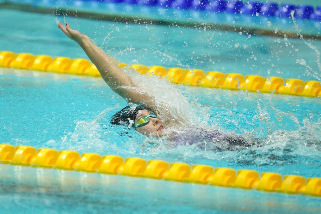 Great Britain’s Alice Tai in the Women’s 100m Backstroke.