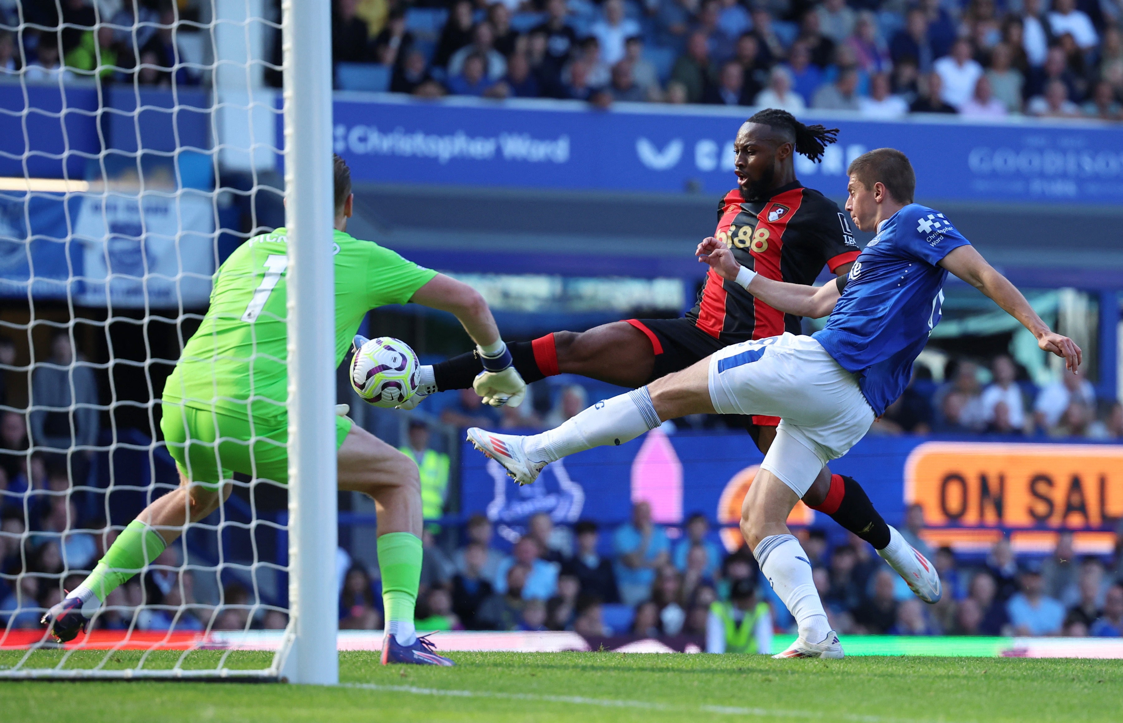 Antoine Semenyo pulled a goal back for the Cherries which started their incredible comeback.