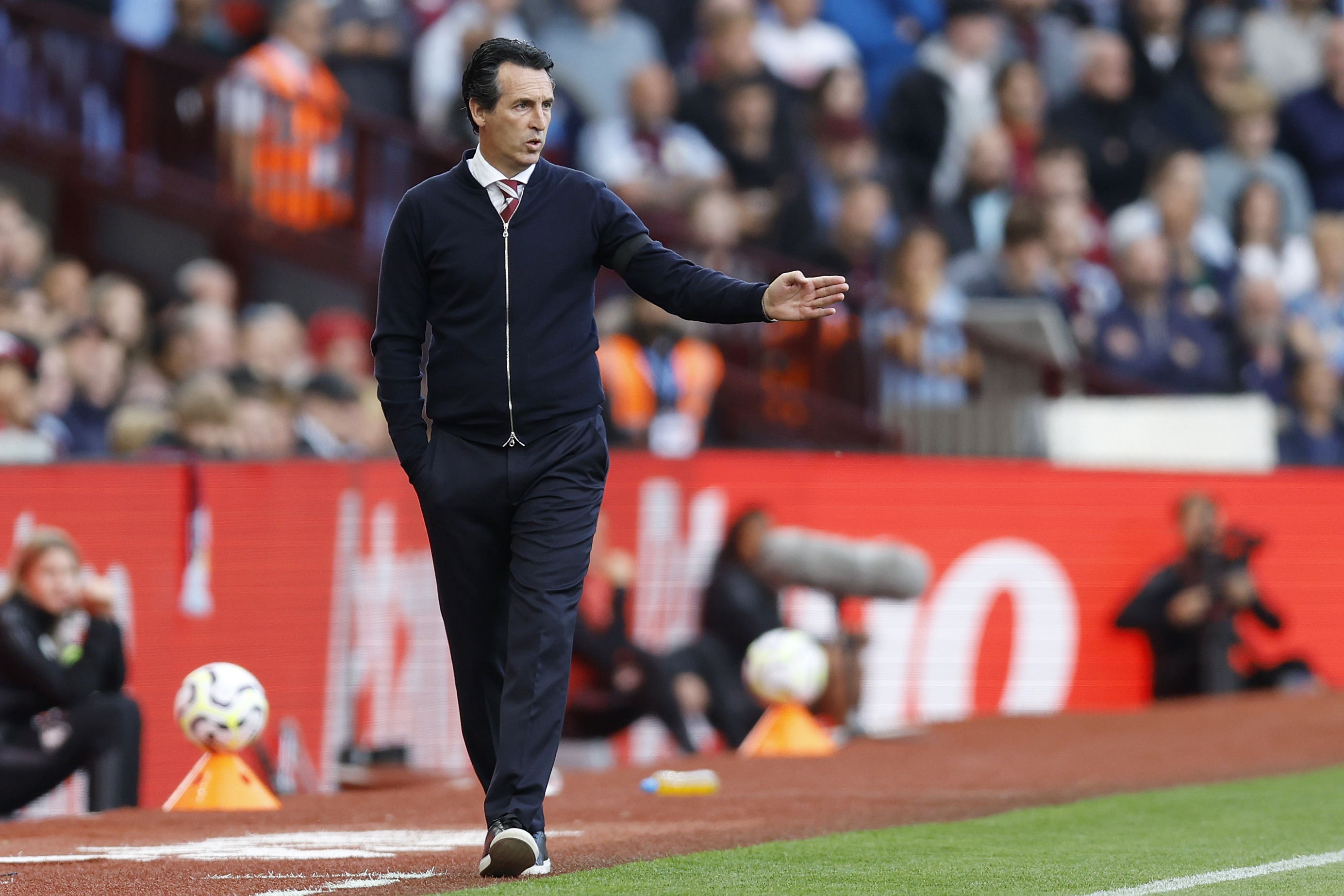 Unai Emery is pleased to see his side pick up six points form nine in August (Nigel French/PA)