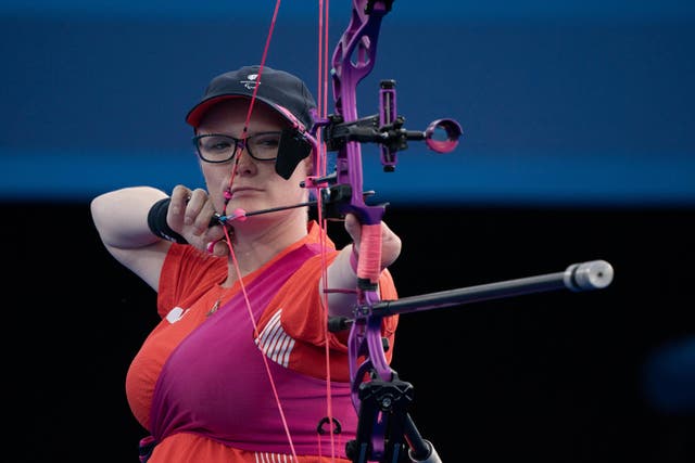 Great Britain’s Jodie Grinham is 28 weeks pregnant (ParalympicsGB /PA)