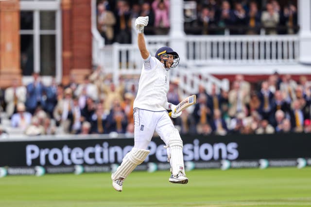 Joe Root made history at Lord’s on Saturday (Ben Whitley/PA)