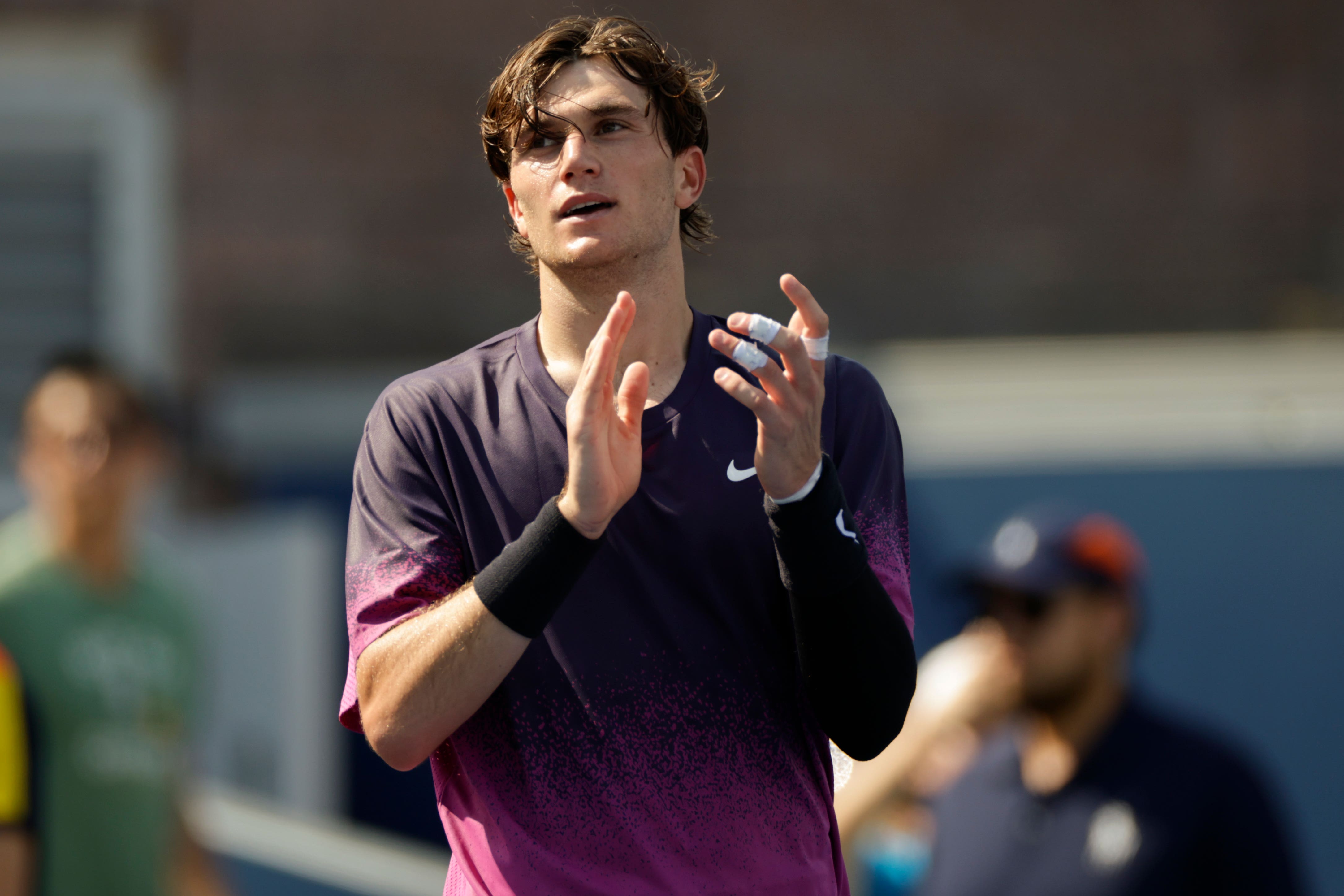 Jack Draper beat Botic van De Zandschulp to reach the fourth round of the US Open (Adam Hunger/AP)