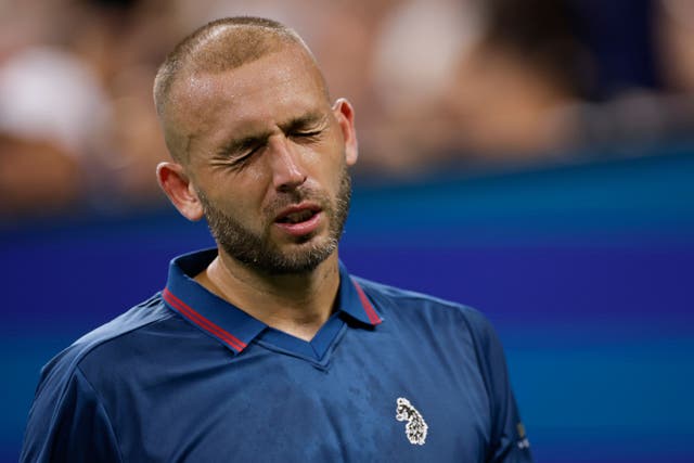 Dan Evans finally ran out of steam at the US Open (Adam Hunger/AP)