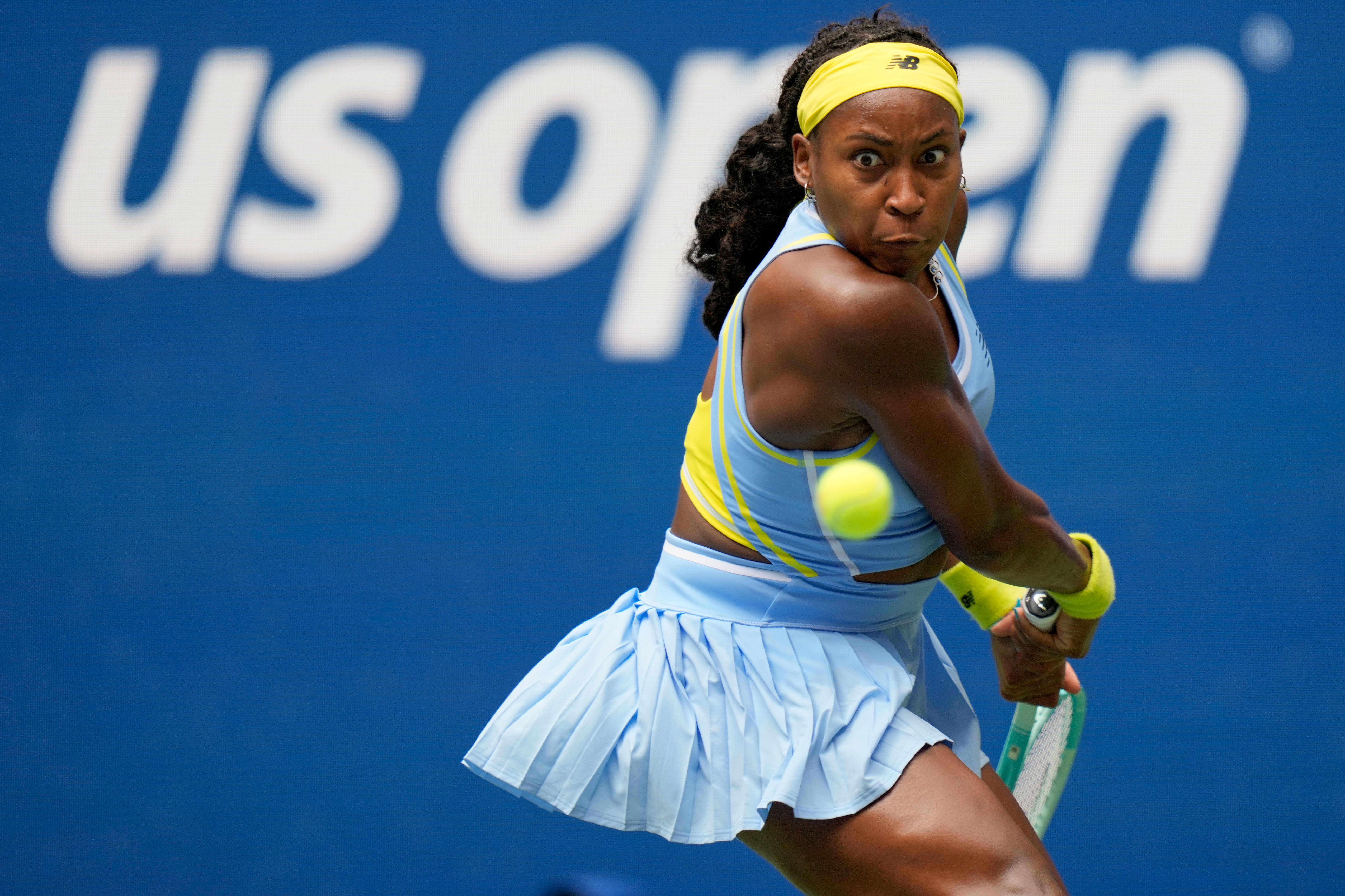 Coco Gauff is hunting a place in the quarter-finals (Seth Wenig/AP)