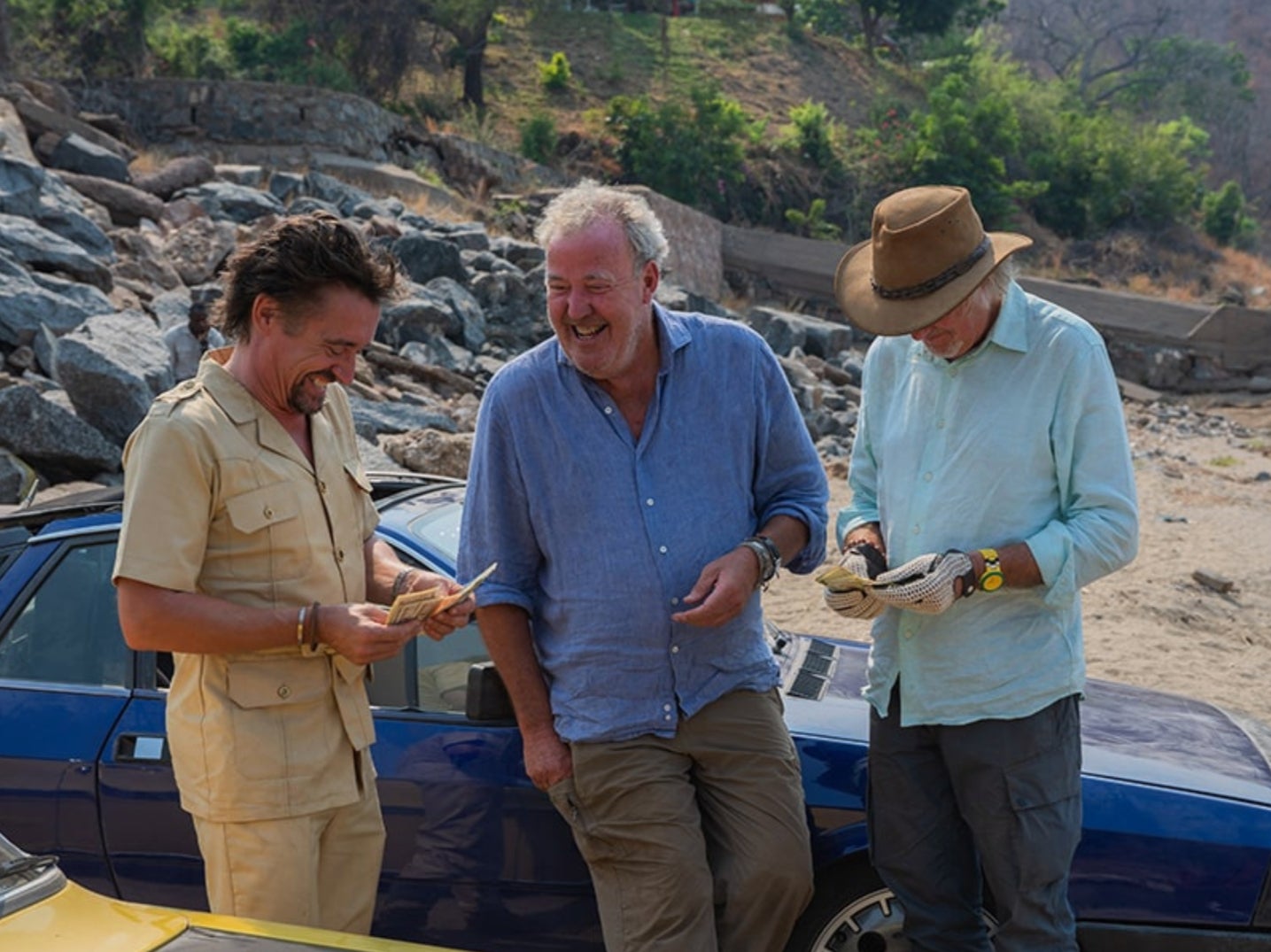 Richard Hammond, Jeremy Clarkson and James May in the final ‘Grand Tour’