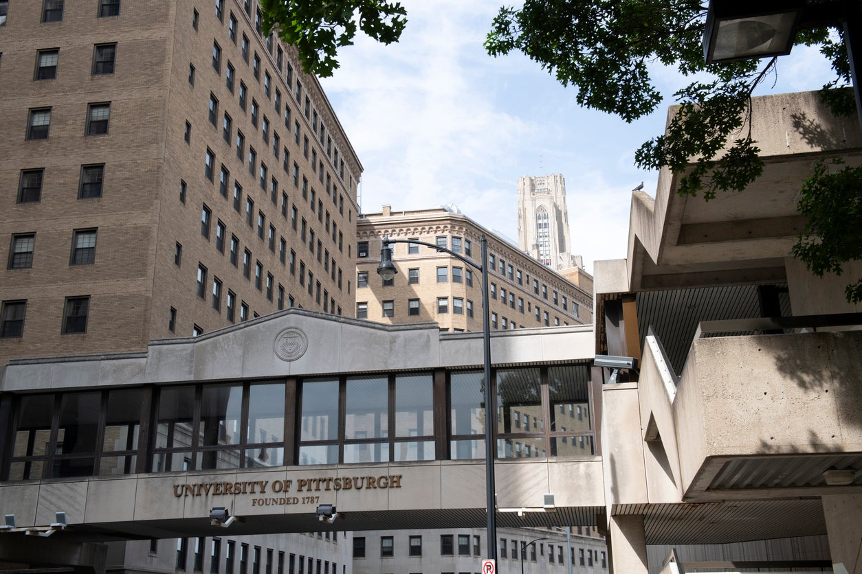 Stock image of the campus of University of Pittsburgh, Pennsylvania. A group of Jewish students were attacked on campus