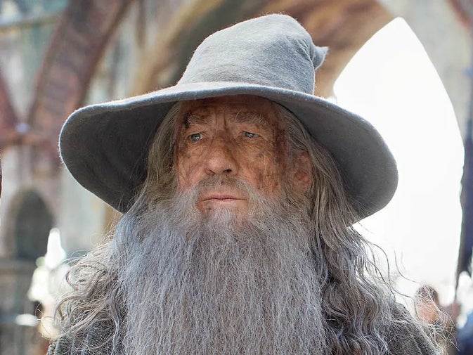 Personagem de 'O Senhor dos Anéis' Gandalf (Ian McKellen)