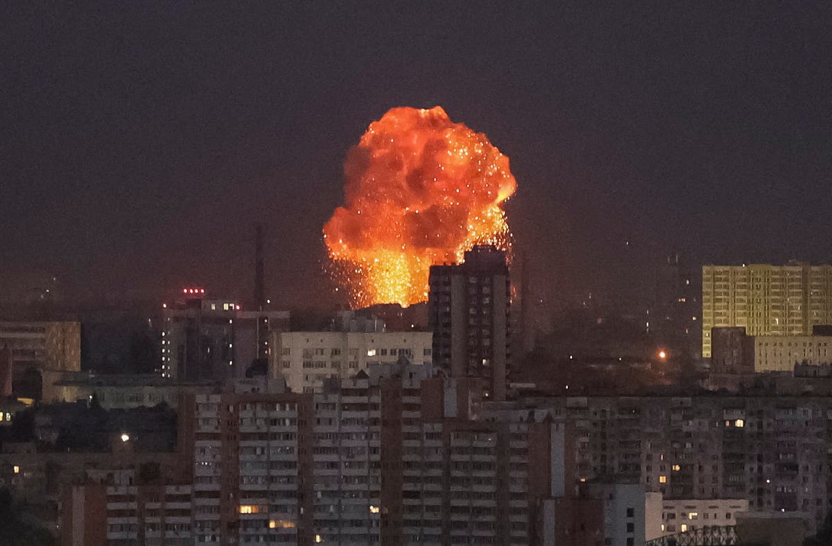 Ukraine-Russia war live: Kyiv bombarded in overnight missile attack