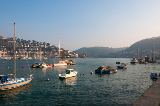 <p>The superyacht has been in Dartmouth since the beginning of August </p>