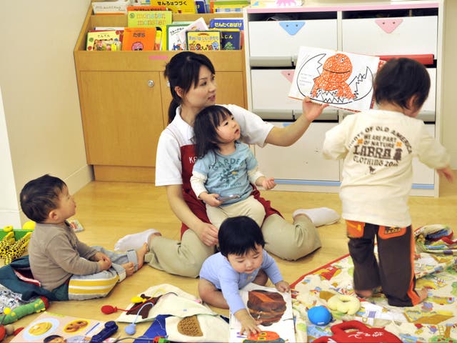 <p>File. Japan is grappling with declining fertility rates</p>