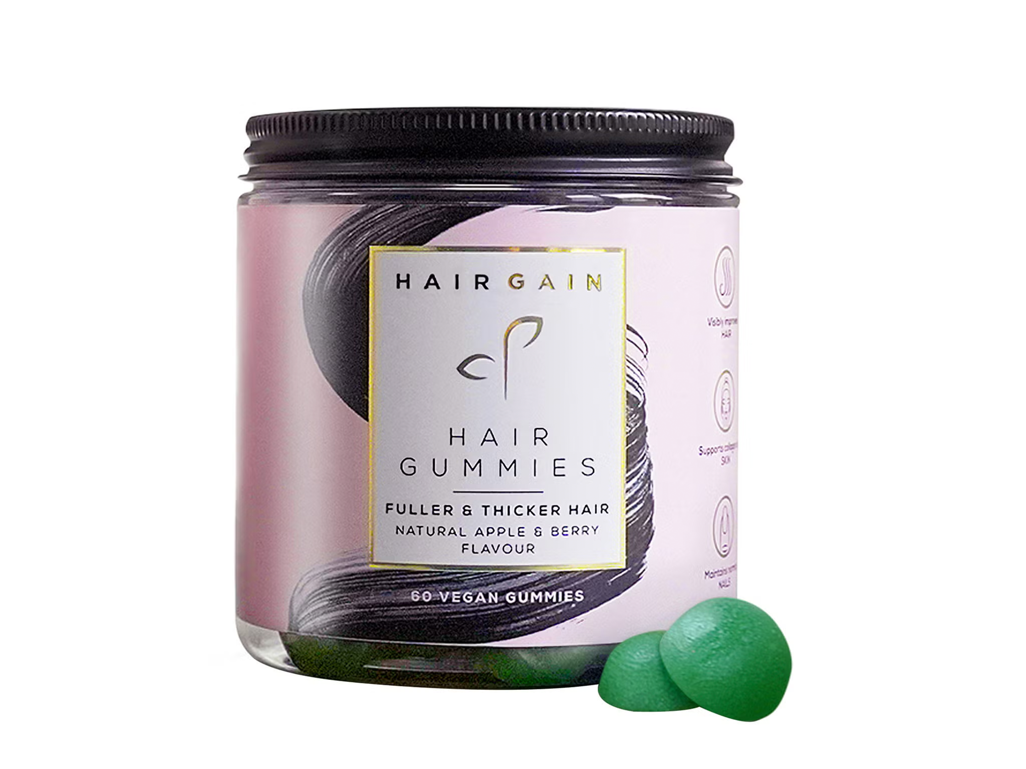 Hair Gain’s hair gummies are said to improve hair health