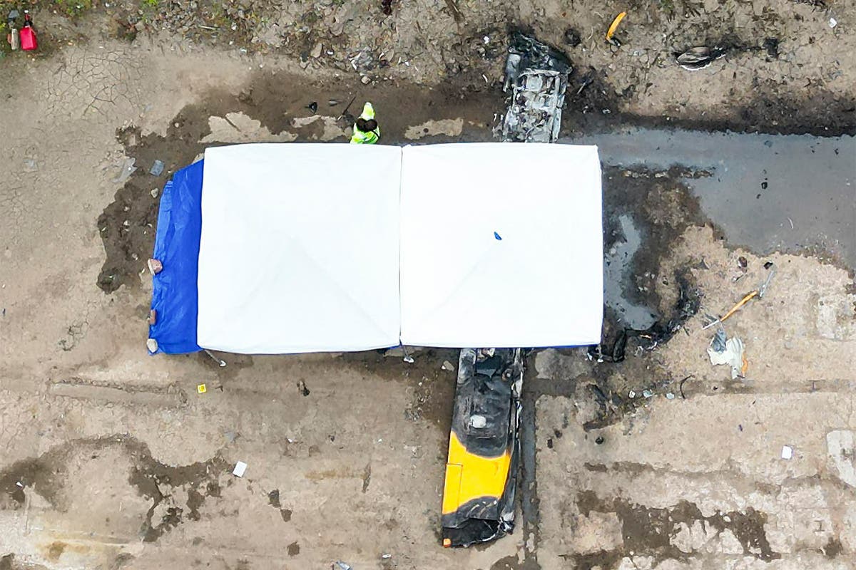 Pilot dies after plane crashes into Derbyshire industrial estate 