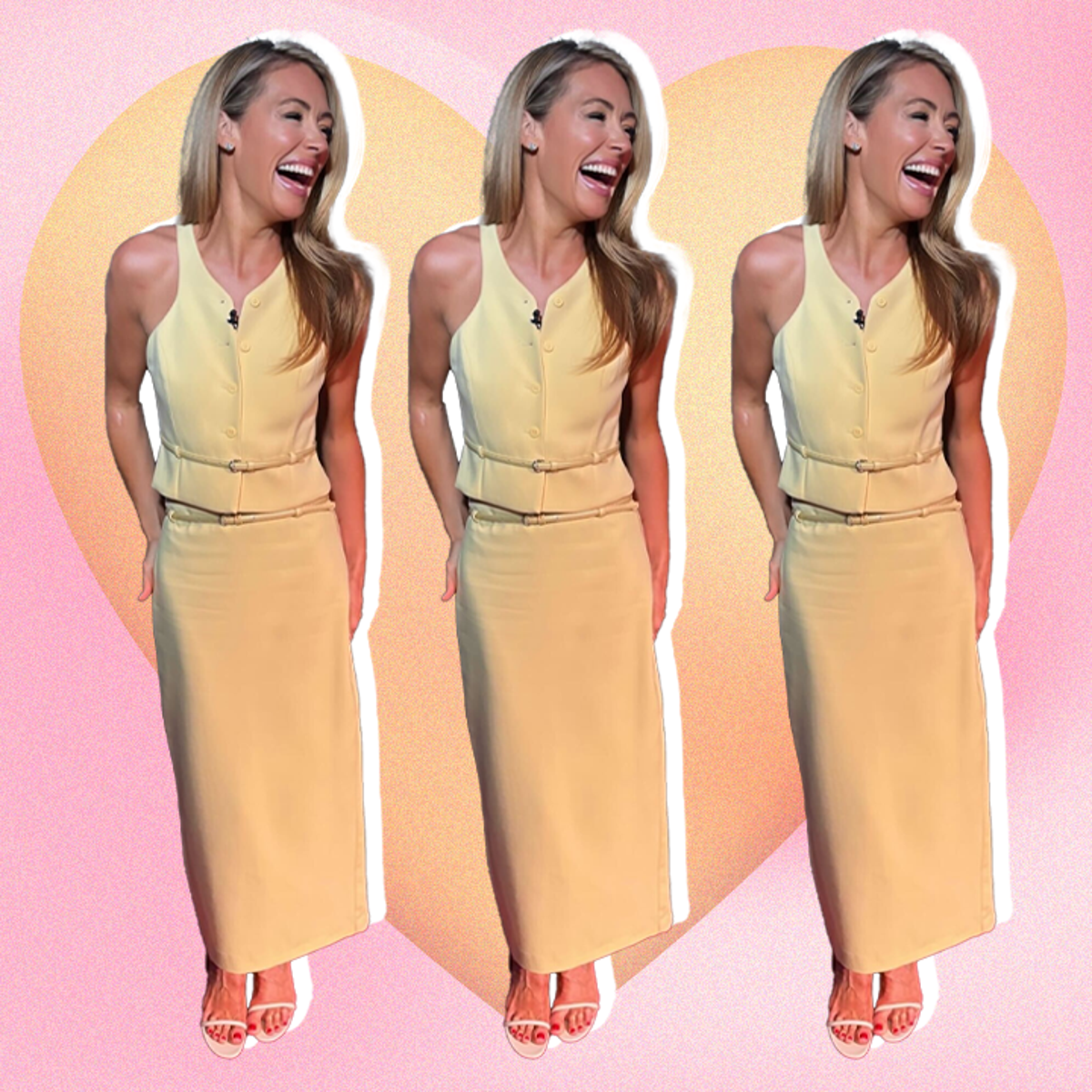 Where to shop Cat Deeley’s butter yellow outfit on This Morning