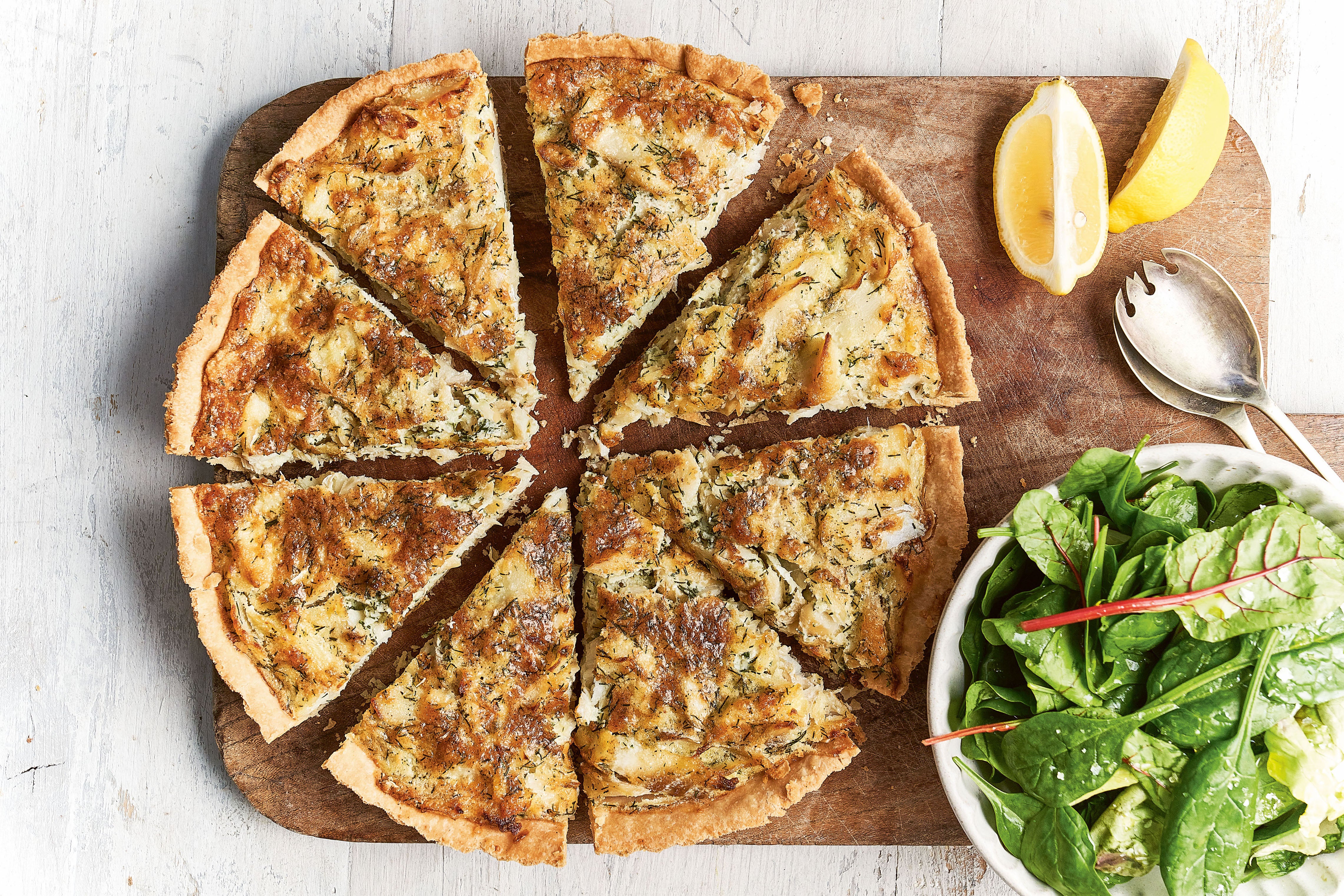 This tart is lighter than a traditional quiche but just as satisfying