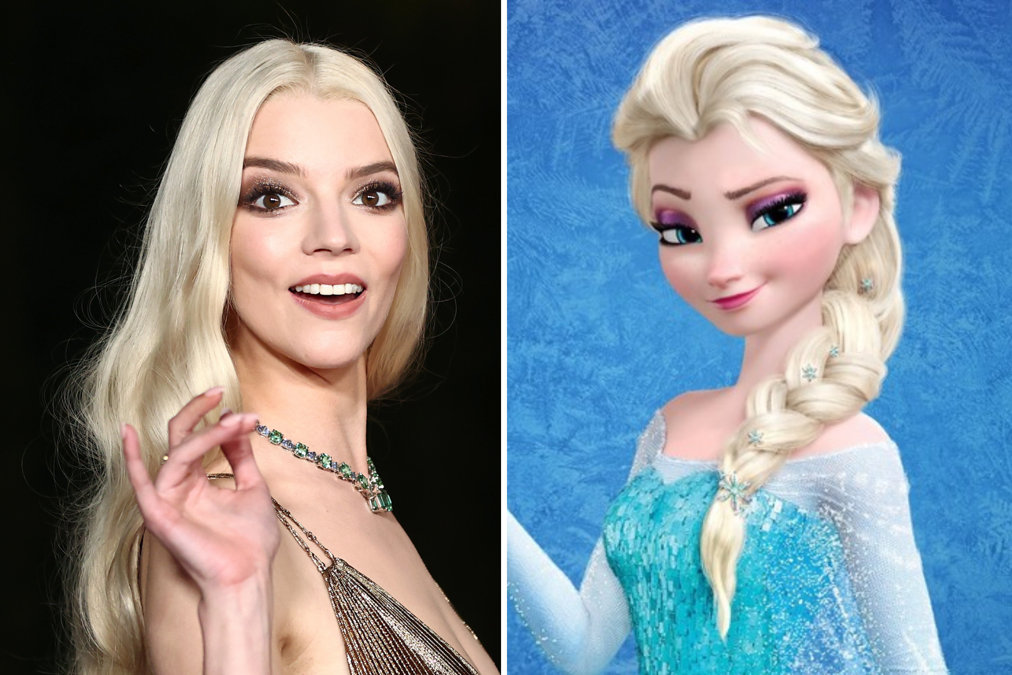 Anya Taylor-Joy revelou que adoraria estrelar uma versão live action de 'Frozen'