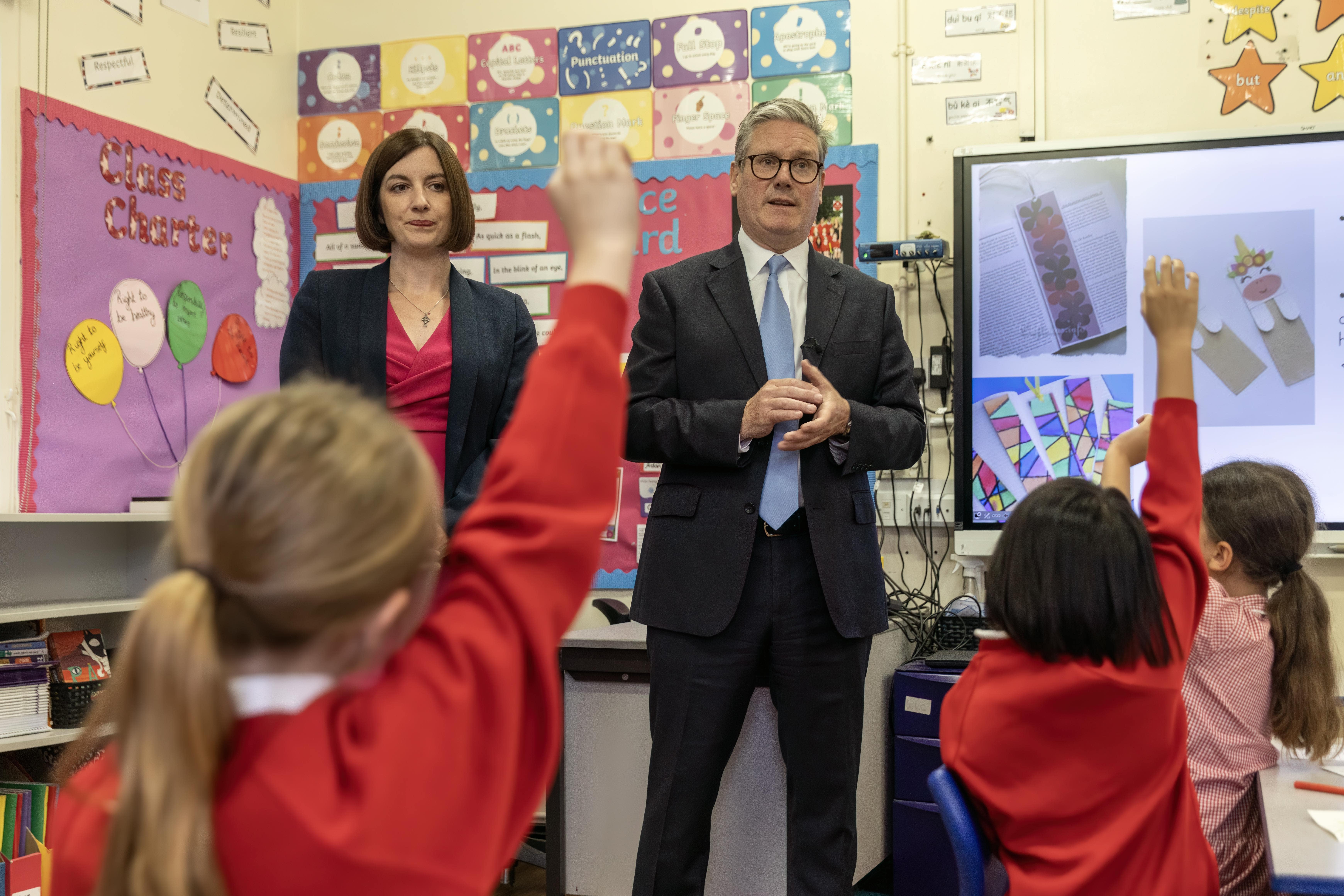 Prime Minister Sir Keir Starmer and Education Secretary Bridget Phillipson (Richard Pohle/The Times/PA)