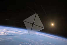 Nasa unfurls giant solar sail – and you can see it from Earth