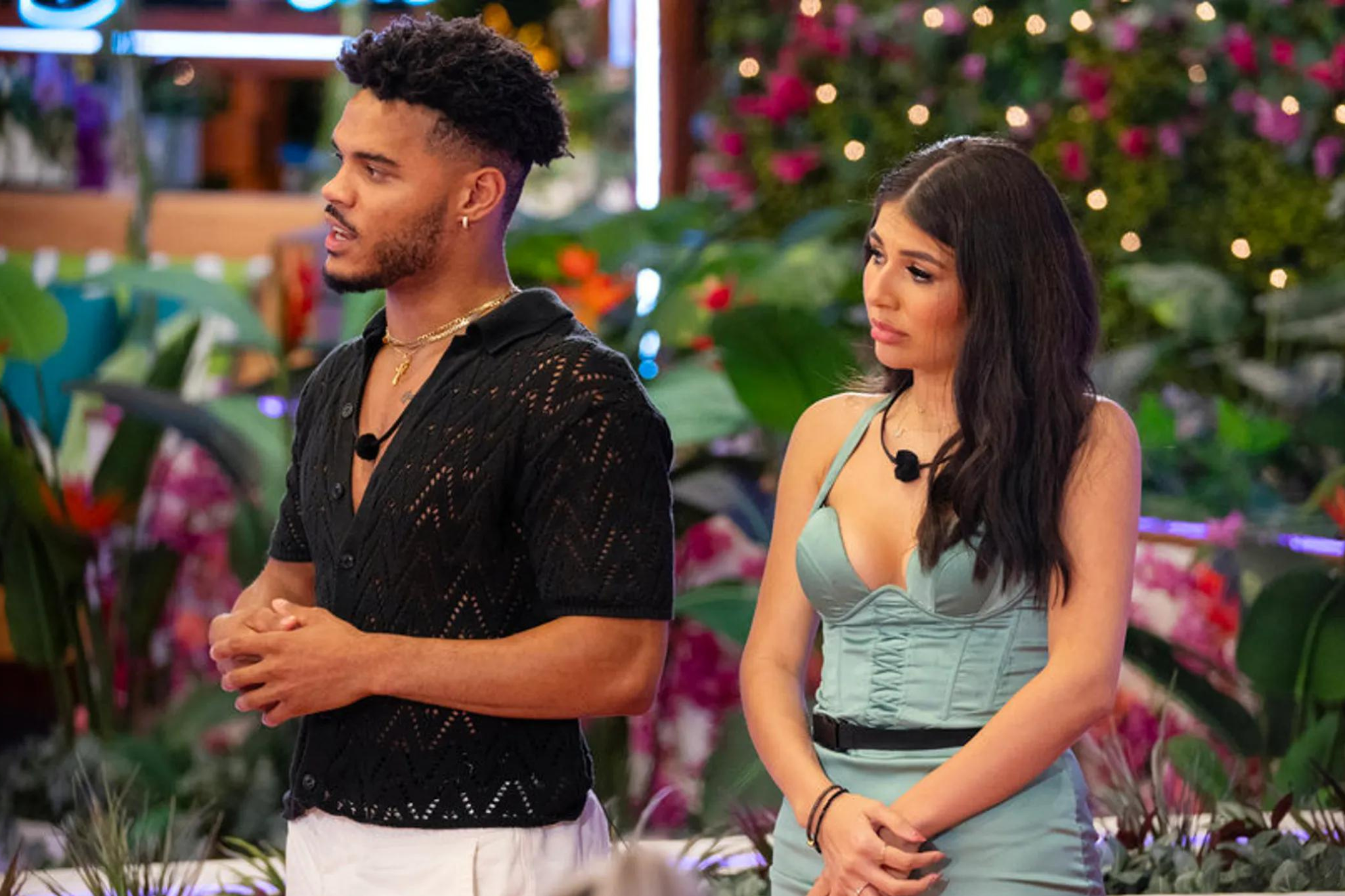 Leonardo Dionício e Kassy Castillo em 'Love Island USA'