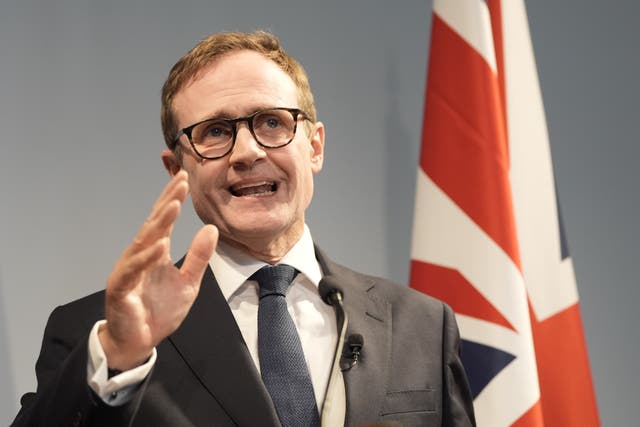 Conservative Party leadership candidate Tom Tugendhat (Stefan Rousseau/PA)