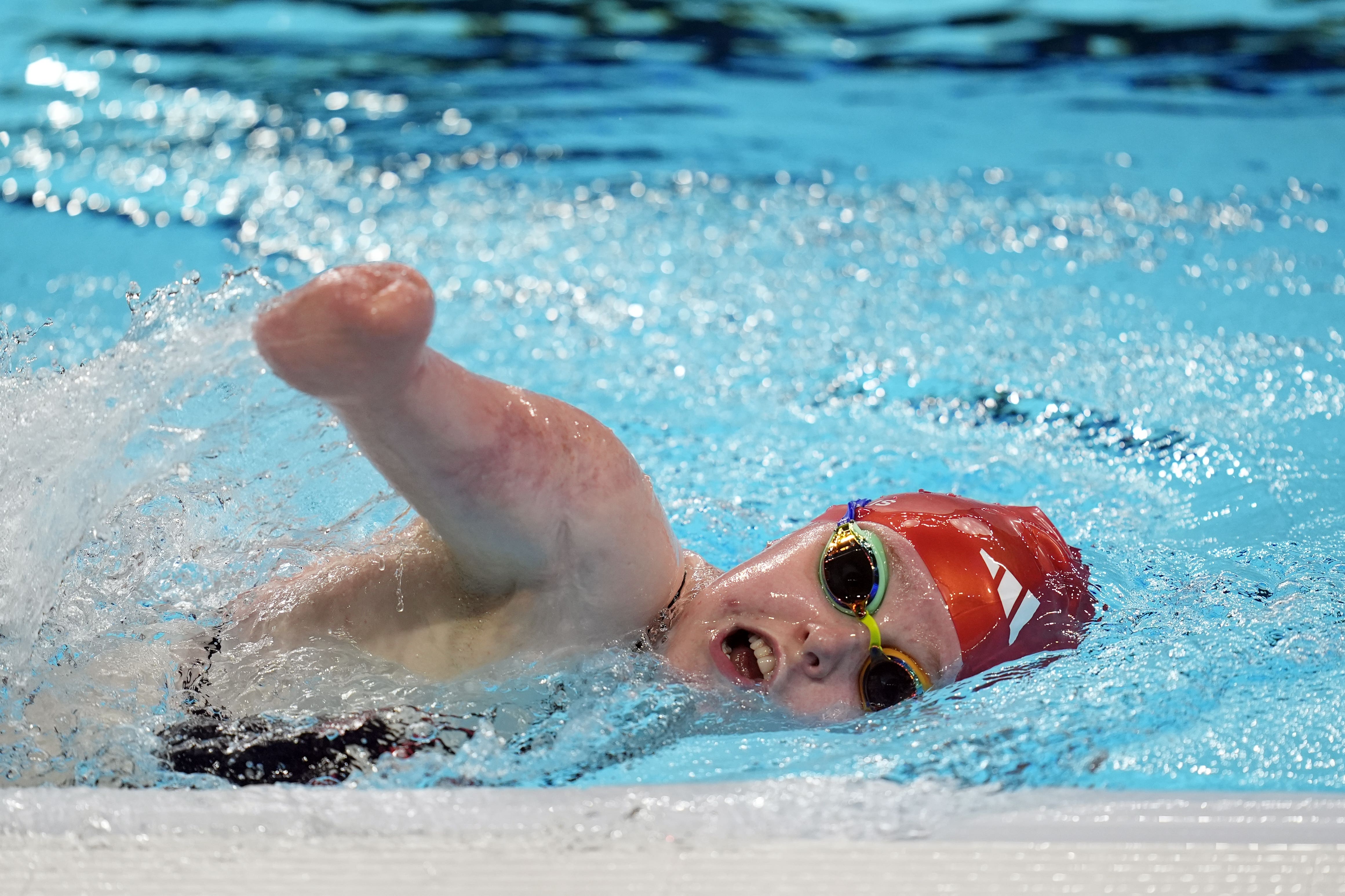 Great Britain’s Ellie Challis during a training session at La Defense Arena ahead of the Paris 2024 Summer Paralympic Games. Picture date: Wednesday August 28, 2024.